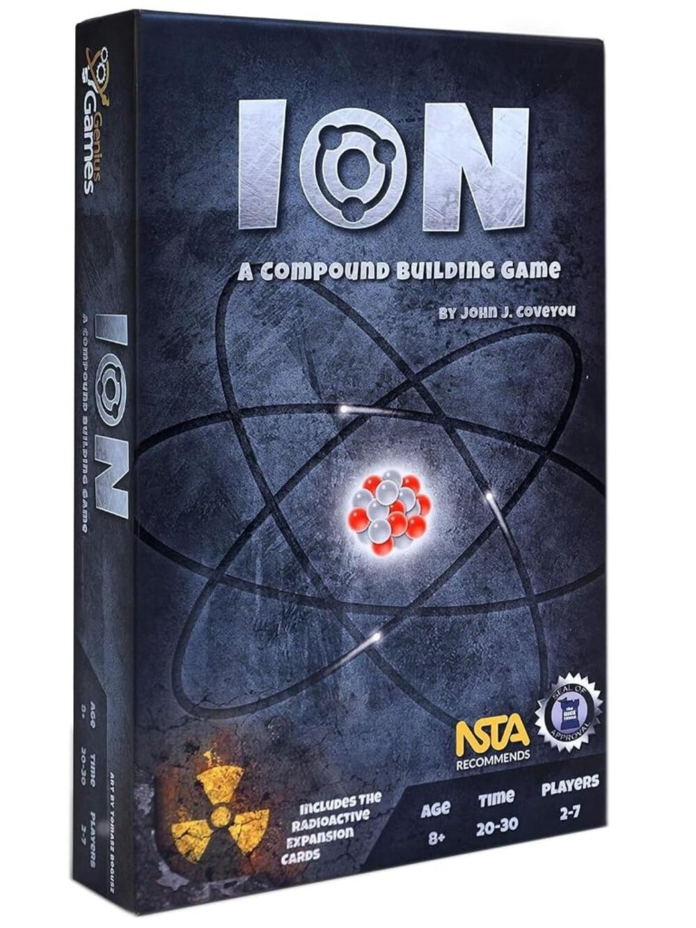 3/$77❤️Ion: A Compound Building Game + Radioactive Expansion Cards Genius Games
